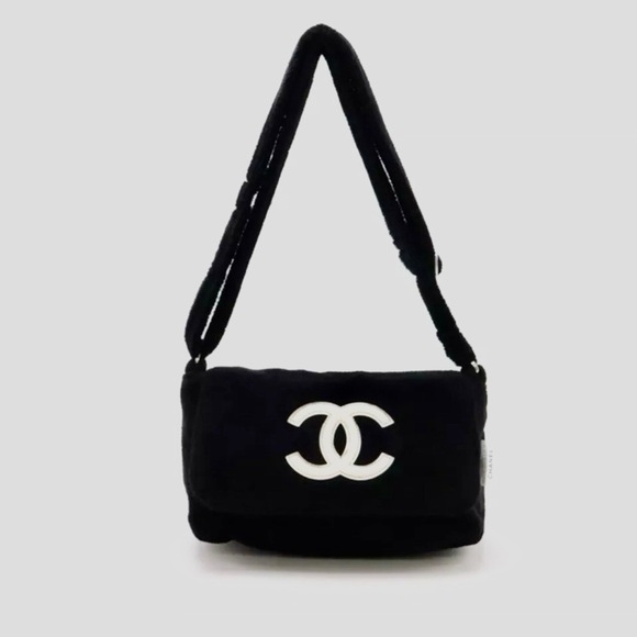 CHANEL Precision GWP Crossbody Bag in Black and White Logo NWT - Picture 1 of 9